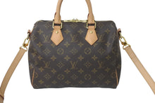 画像をギャラリービューアに読み込む, LOUIS VUITTON ルイヴィトン モノグラム スピーディ25 バンドリエール 2WAY ハンドバッグ M41113 PVC ブラウン 鞄 美品 中古 59706