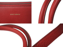 Load image into Gallery viewer, DOLCE&amp;GABBANA ドルチェアンドガッバーナ 2WAYトートバッグ ショルダーストラップ付き ダブルジッパー レッド 美品 中古 59711