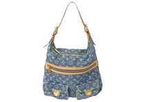 Load image into Gallery viewer, LOUIS VUITTON ルイヴィトン バギーGM モノグラムデニム ショルダーバッグ M95048 ブルー 良品 中古 59718