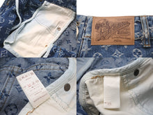 Load image into Gallery viewer, LOUIS VUITTON ルイヴィトン デニム マーメイド スカート モノグラム柄 ブルー コットン サイズ36 RW072W WLSK02CF7 美品 中古 59725