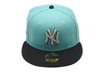 Load image into Gallery viewer, 新品未使用 NEW ERA New york Yankees ニューエラ ニューヨークヤンキース キャップ ミントグリーン グレーブリム 7 1/4 中古 59746