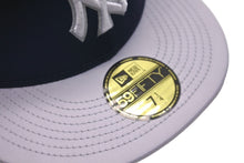 画像をギャラリービューアに読み込む, 新品未使用 NEW ERA New york Yankees ニューエラ ニューヨークヤンキース キャップ ネイビー グレーブリム 7 1/4 中古 59747