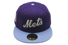 画像をギャラリービューアに読み込む, 新品未使用 NEW ERA New york Mets ニューエラ ニューヨークメッツ キャップ パープル ブルー ブルーブリム 7 1/2 中古 59748