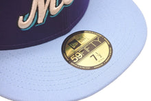 画像をギャラリービューアに読み込む, 新品未使用 NEW ERA New york Mets ニューエラ ニューヨークメッツ キャップ パープル ブルー ブルーブリム 7 1/2 中古 59748
