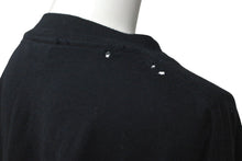 画像をギャラリービューアに読み込む, BALENCIAGA バレンシアガ 長袖Ｔシャツ 刺繍デザイン ダメージ加工 ブラック コットン サイズ4 PL32 699191 良品 中古 59769