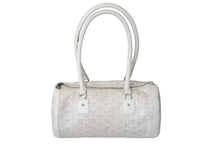 Load image into Gallery viewer, GOYARD ゴヤール ハンドバッグ 廃盤 キオスPM ヘリンボーン柄 ホワイト シルバー金具 良品 中古 59776