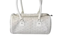 Load image into Gallery viewer, GOYARD ゴヤール ハンドバッグ 廃盤 キオスPM ヘリンボーン柄 ホワイト シルバー金具 良品 中古 59776