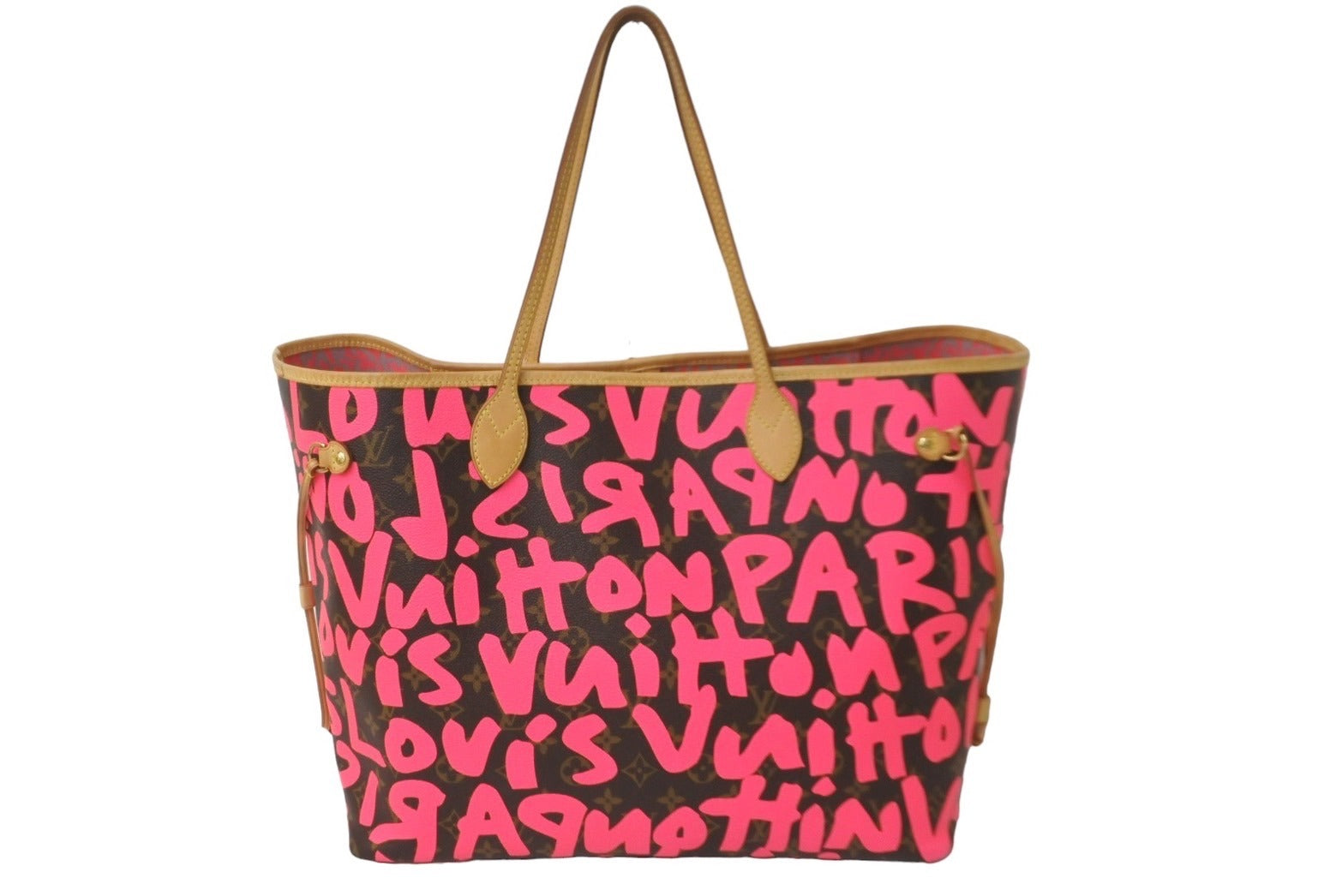 LOUIS VUITTON ルイヴィトン トートバッグ ネヴァーフルGM モノグラムグラフィティ フューシャ M93701 美品 中古 59778 –  Casanova Vintage