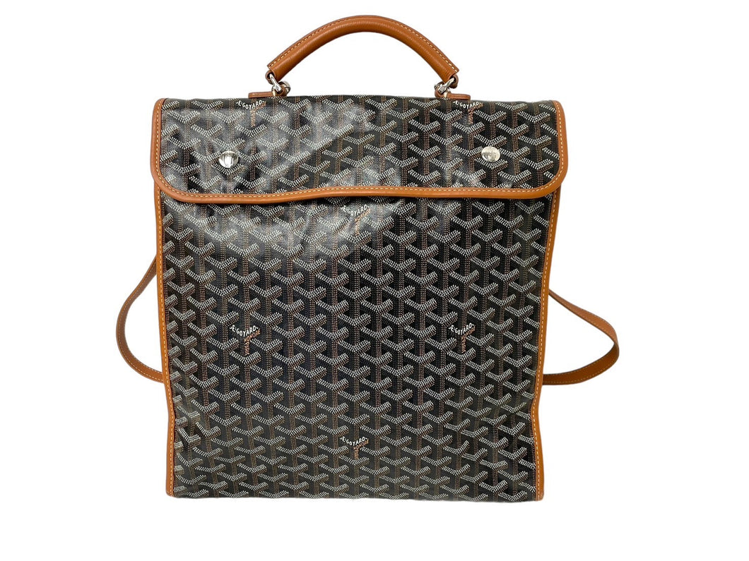 GOYARD ゴヤール バックパック サン レジェ ヘリンボーン柄 ブラック ...