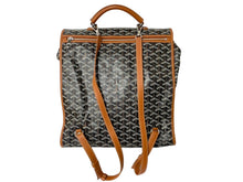 Load image into Gallery viewer, GOYARD ゴヤール バックパック サン レジェ ヘリンボーン柄 ブラック ブラウン 良品 中古 59779