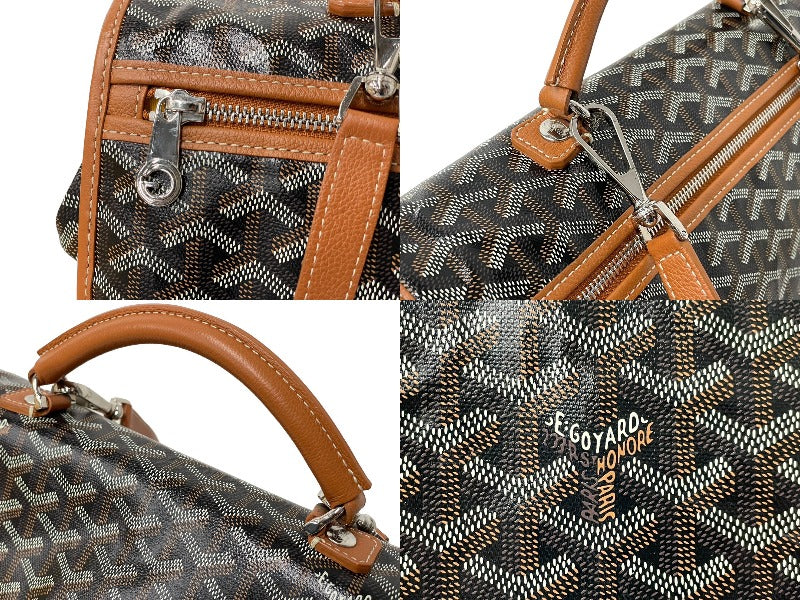 GOYARD ゴヤール バックパック サン レジェ ヘリンボーン柄 ブラック ブラウン 良品 中古 59779 – Casanova Vintage