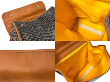 Load image into Gallery viewer, GOYARD ゴヤール バックパック サン レジェ ヘリンボーン柄 ブラック ブラウン 良品 中古 59779