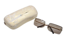 画像をギャラリービューアに読み込む, CHANEL シャネル サングラス ココマーク 4104-B ラインストーン グラデーションレンズ 62□15 ブラウン ゴールド 美品 中古 59783