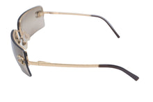 画像をギャラリービューアに読み込む, CHANEL シャネル サングラス ココマーク 4104-B ラインストーン グラデーションレンズ 62□15 ブラウン ゴールド 美品 中古 59783