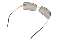 画像をギャラリービューアに読み込む, CHANEL シャネル サングラス ココマーク 4104-B ラインストーン グラデーションレンズ 62□15 ブラウン ゴールド 美品 中古 59783