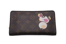 Load image into Gallery viewer, LOUIS VUITTON ルイ ヴィトン × 村上隆 コラボ 長財布 M61729 パンダ ポルトモネジップ モノグラムキャンバス 美品 中古 59786