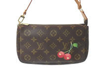 Load image into Gallery viewer, LOUIS VUITTON ルイヴィトン ポシェット アクセソワール ブラウン モノグラム チェリー 村上隆 M95008 美品 中古 59789