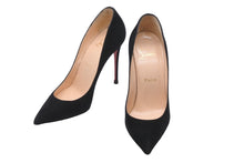 Load image into Gallery viewer, Christian Louboutin クリスチャンルブタン パンプス ハイヒール ブラック レッド スウェード サイズ36 1/2 美品 中古 59807