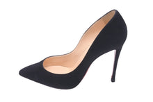 Load image into Gallery viewer, Christian Louboutin クリスチャンルブタン パンプス ハイヒール ブラック レッド スウェード サイズ36 1/2 美品 中古 59807