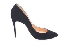 Load image into Gallery viewer, Christian Louboutin クリスチャンルブタン パンプス ハイヒール ブラック レッド スウェード サイズ36 1/2 美品 中古 59807