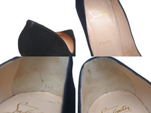 Load image into Gallery viewer, Christian Louboutin クリスチャンルブタン パンプス ハイヒール ブラック レッド スウェード サイズ36 1/2 美品 中古 59807