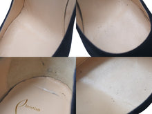 Load image into Gallery viewer, Christian Louboutin クリスチャンルブタン パンプス ハイヒール ブラック レッド スウェード サイズ36 1/2 美品 中古 59807