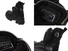 Load image into Gallery viewer, PRADA プラダ モノリス ブーツ ブラック ポーチ付き Re-Nylon レザー 1T255M_3LJS_F0002_F_B055 サイズ37 美品 中古 59808