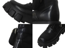 Load image into Gallery viewer, PRADA プラダ モノリス ブーツ ブラック ポーチ付き Re-Nylon レザー 1T255M_3LJS_F0002_F_B055 サイズ37 美品 中古 59808