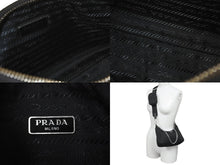 Load image into Gallery viewer, PRADA プラダ ホーボー チェーン 2WAY ショルダーバッグ RE-EDITION 2005 ブラック ナイロン 1BH204 美品 中古 59811