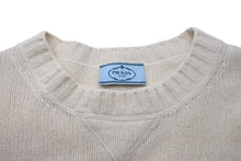 Load image into Gallery viewer, PRADA プラダ ニット クルーネック セーター 21SS ベージュ ウール カシミヤ サイズ38 P24G1V 美品 中古 59813