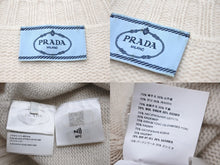 Load image into Gallery viewer, PRADA プラダ ニット クルーネック セーター 21SS ベージュ ウール カシミヤ サイズ38 P24G1V 美品 中古 59813