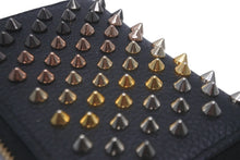 Load image into Gallery viewer, Christian Louboutin クリスチャンルブタン コインケース カーフスキン ブラック グラデーションスタッズ 美品 中古 59847