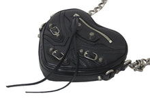 画像をギャラリービューアに読み込む, 極美品 BALENCIAGA バレンシアガ ショルダーバッグ ルカゴール ハートミニ 722781 チェーンショルダー シルバー金具 中古 59850