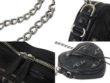 画像をギャラリービューアに読み込む, 極美品 BALENCIAGA バレンシアガ ショルダーバッグ ルカゴール ハートミニ 722781 チェーンショルダー シルバー金具 中古 59850