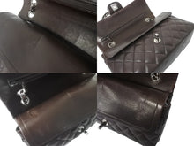 画像をギャラリービューアに読み込む, CHANEL マトラッセWフラップチェーンショルダー 9番台 25cm ショルダーバッグ ブラウン×シルバー金具 ラムスキン 美品 中古 59860