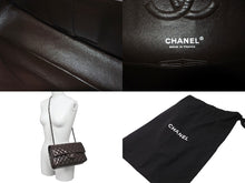 画像をギャラリービューアに読み込む, CHANEL マトラッセWフラップチェーンショルダー 9番台 25cm ショルダーバッグ ブラウン×シルバー金具 ラムスキン 美品 中古 59860