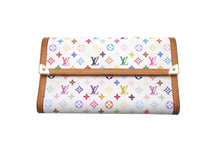 画像をギャラリービューアに読み込む, LOUIS VUITTON ルイ ヴィトン 長財布 M92659 モノグラムマルチカラー ポルトトレゾール インターナショナル ブロン 美品 中古 59880