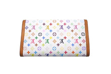 画像をギャラリービューアに読み込む, LOUIS VUITTON ルイ ヴィトン 長財布 M92659 モノグラムマルチカラー ポルトトレゾール インターナショナル ブロン 美品 中古 59880