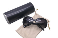 Load image into Gallery viewer, BVLGARI ブルガリ サングラス サイズ57◻︎16 135 3N プラスチック ブラック シルバー金具 8077 501/8G 美品 中古 59887