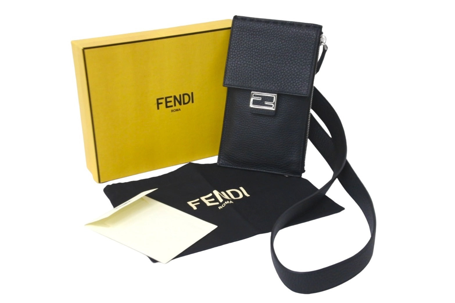 付属品美品 FENDI フェンディ ショルダーバッグ ビンテージ ブラック