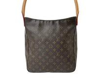 画像をギャラリービューアに読み込む, LOUIS VUITTON ルイヴィトン ハンドバッグ ルーピングGM モノグラムキャンバス M51145 ブラウン 中古 59891