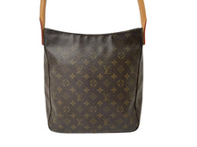 画像をギャラリービューアに読み込む, LOUIS VUITTON ルイヴィトン ハンドバッグ ルーピングGM モノグラムキャンバス M51145 ブラウン 中古 59891