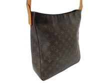 画像をギャラリービューアに読み込む, LOUIS VUITTON ルイヴィトン ハンドバッグ ルーピングGM モノグラムキャンバス M51145 ブラウン 中古 59891