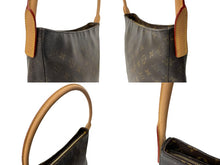 画像をギャラリービューアに読み込む, LOUIS VUITTON ルイヴィトン ハンドバッグ ルーピングGM モノグラムキャンバス M51145 ブラウン 中古 59891