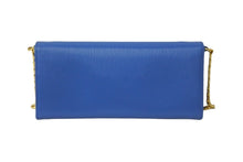 Load image into Gallery viewer, 極美品 PRADA プラダ 長財布 チェーンショルダーストラップ付き サフィアーノルクス ブルエッテ 1BP290 ダークブルー 中古 59892