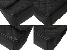 画像をギャラリービューアに読み込む, CHANEL シャネル Wフラップチェーンショルダーバッグ デカマトラッセ 33cm 16番台 ラムスキン ブラック ゴールド 美品 中古 59894