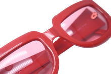 画像をギャラリービューアに読み込む, CHANEL シャネル サングラス ヴィンテージクラシック 05979 91764 プラスチック レッド ピンク ゴールド金具 美品 中古 59908