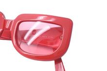 画像をギャラリービューアに読み込む, CHANEL シャネル サングラス ヴィンテージクラシック 05979 91764 プラスチック レッド ピンク ゴールド金具 美品 中古 59908