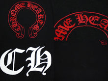 画像をギャラリービューアに読み込む, CHROME HEARTS クロムハーツ 半袖Ｔシャツ ホースシュー セメタリークロス プリント V ネック レディース ブラック 美品 中古 59937