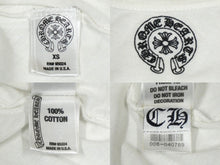 画像をギャラリービューアに読み込む, CHROME HEARTS クロムハーツ 半袖Ｔシャツ フォティスカル プリント コットン レディース ホワイト サイズXS 美品 中古 59938